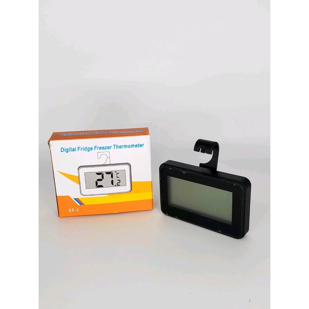 Black Digital Fridge Freezer Thermometer‎
